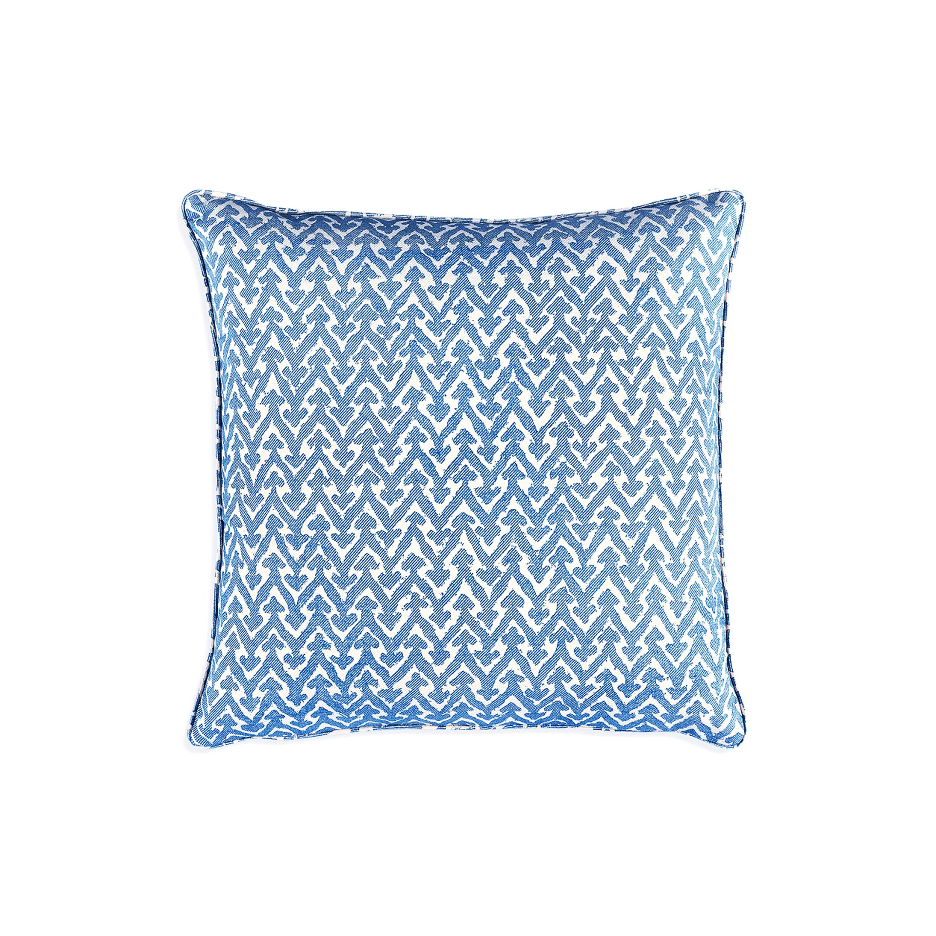Square Cushion in Blue Rabanna