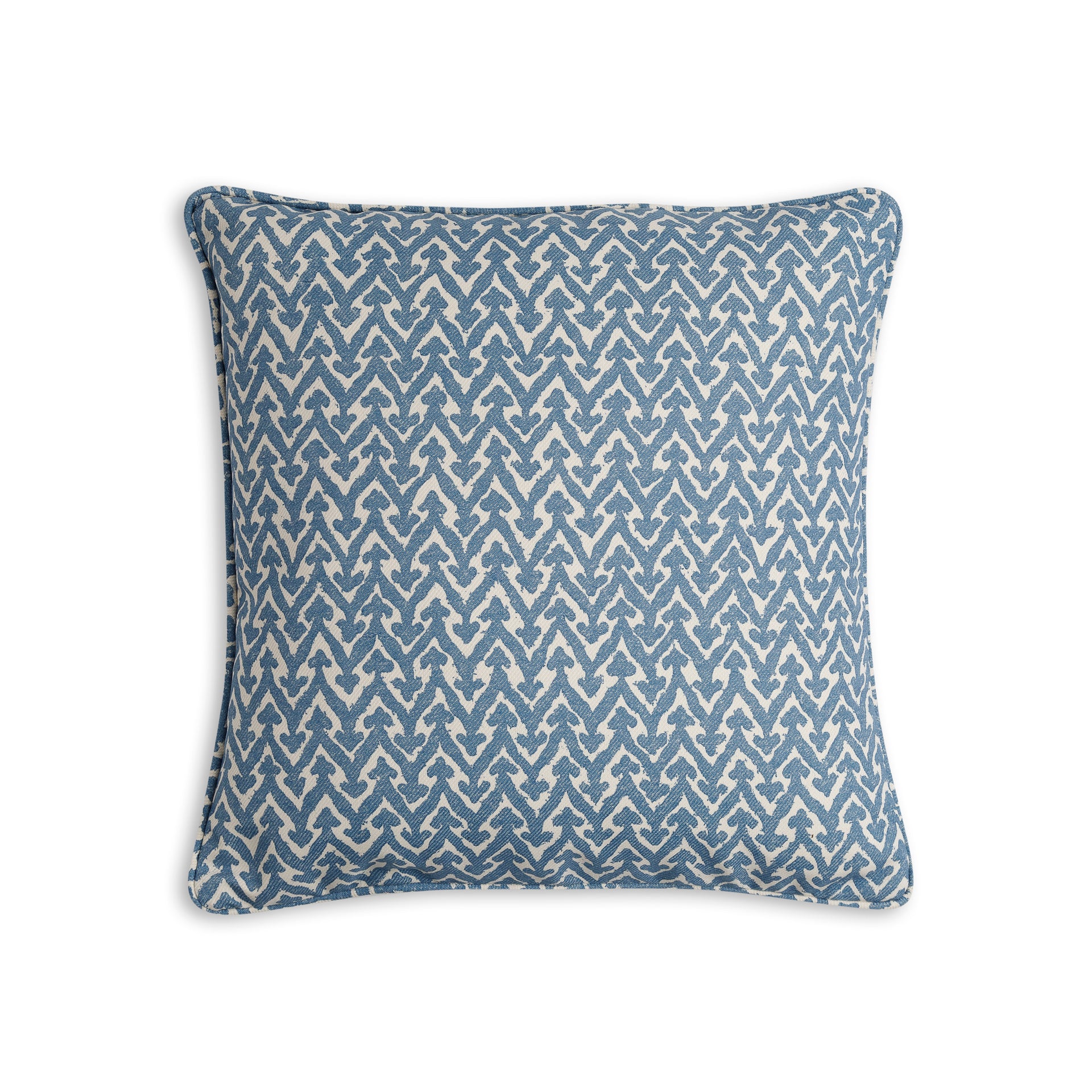 Square Outdoor Cushion in Blue Rabanna