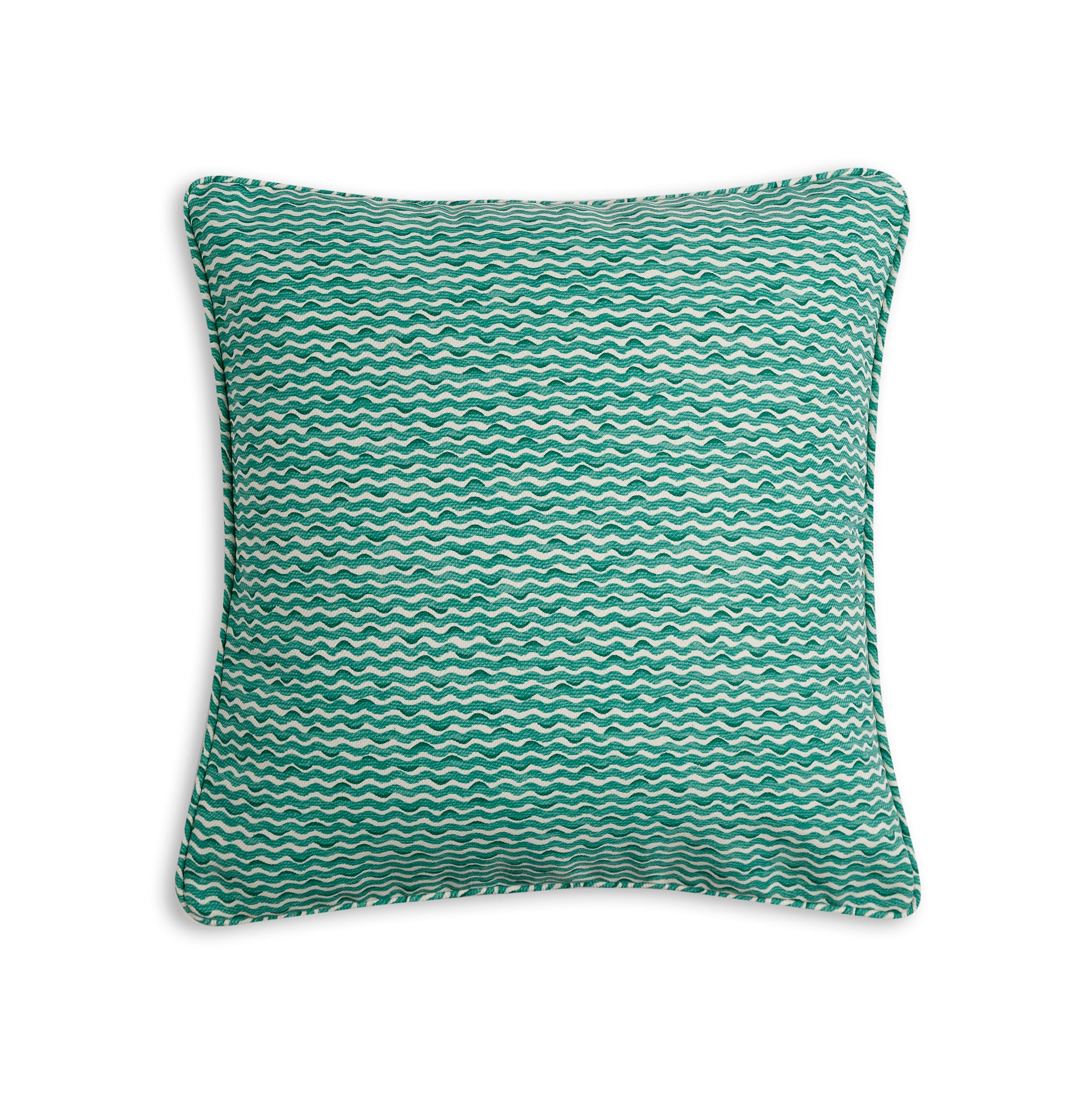 Square Outdoor Cushion in Green Popple
