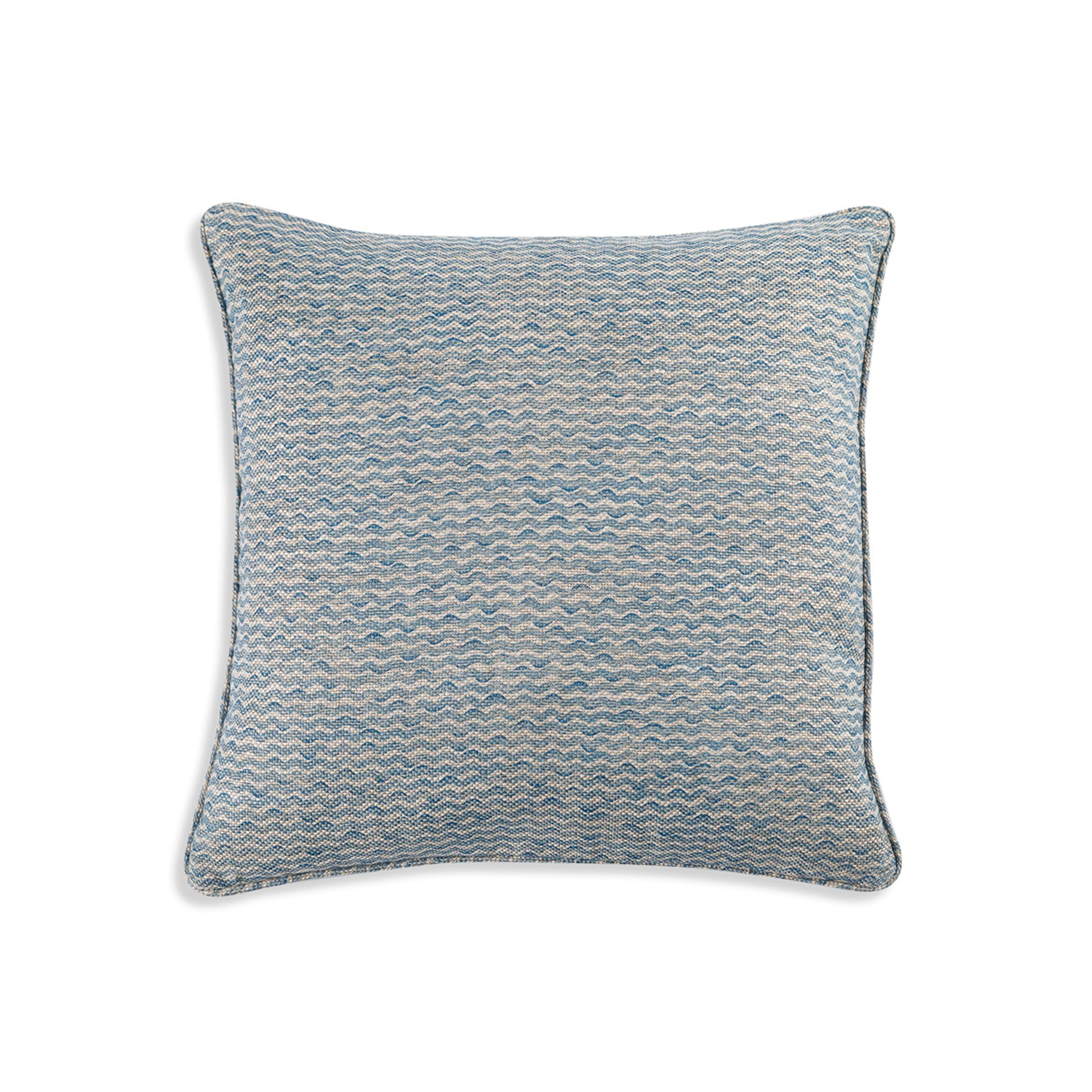 Square Cushion in Light Blue Popple