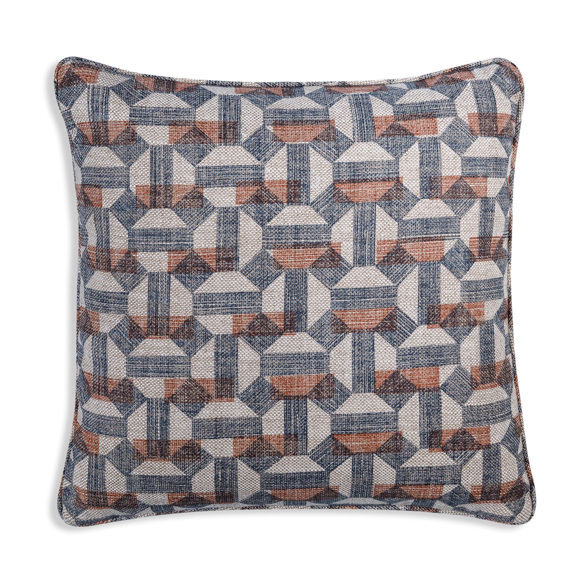 Square Cushion in Neutral Salina