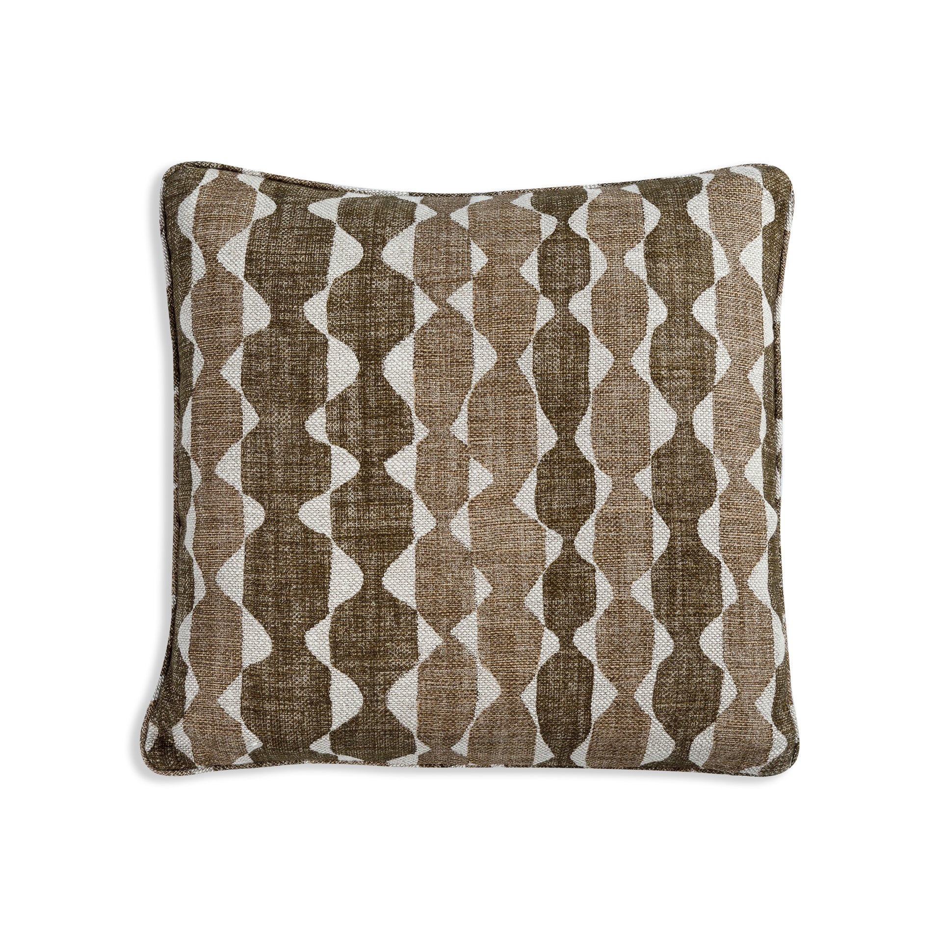 Square Cushion in Neutral Whittle