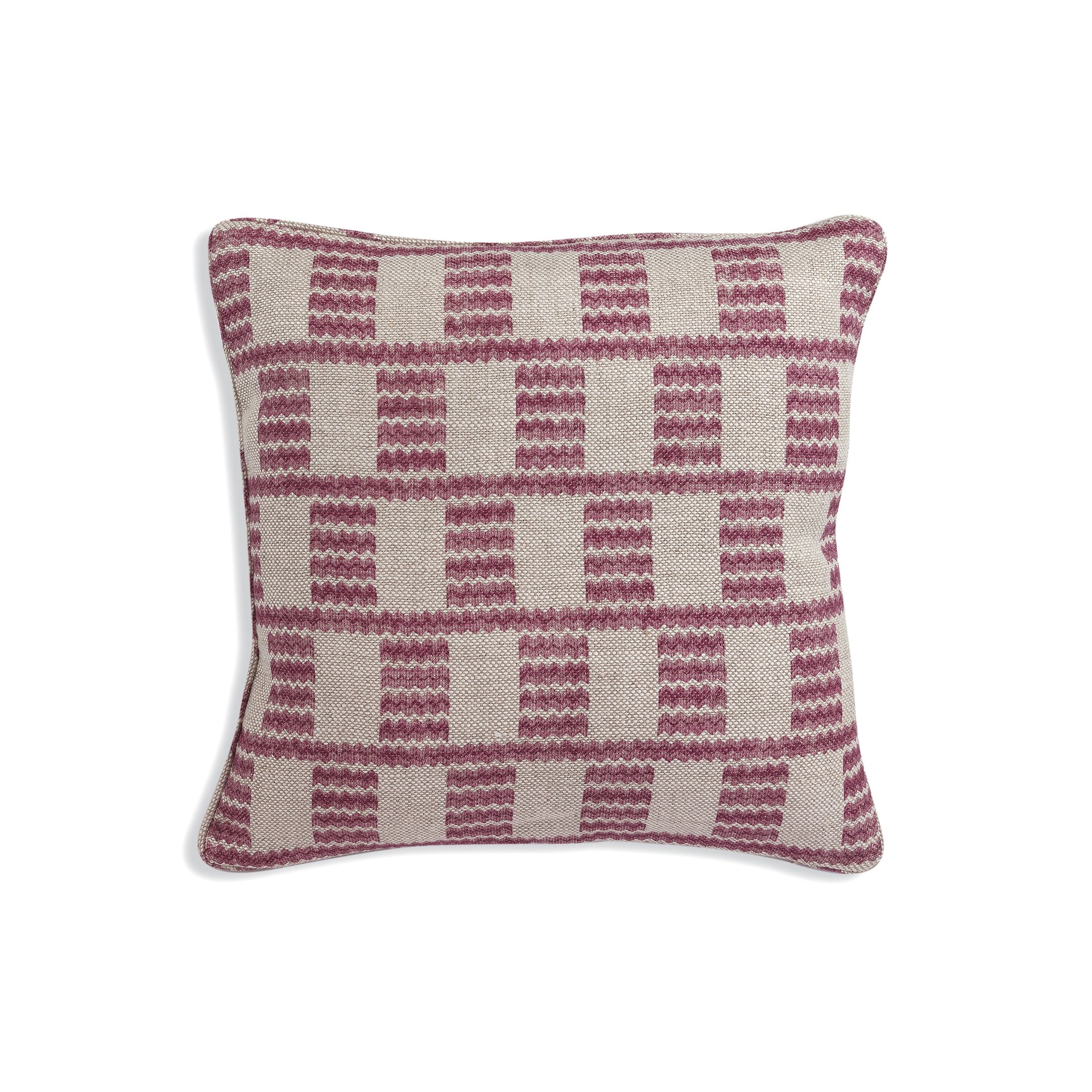 Square Cushion in Pink Cove