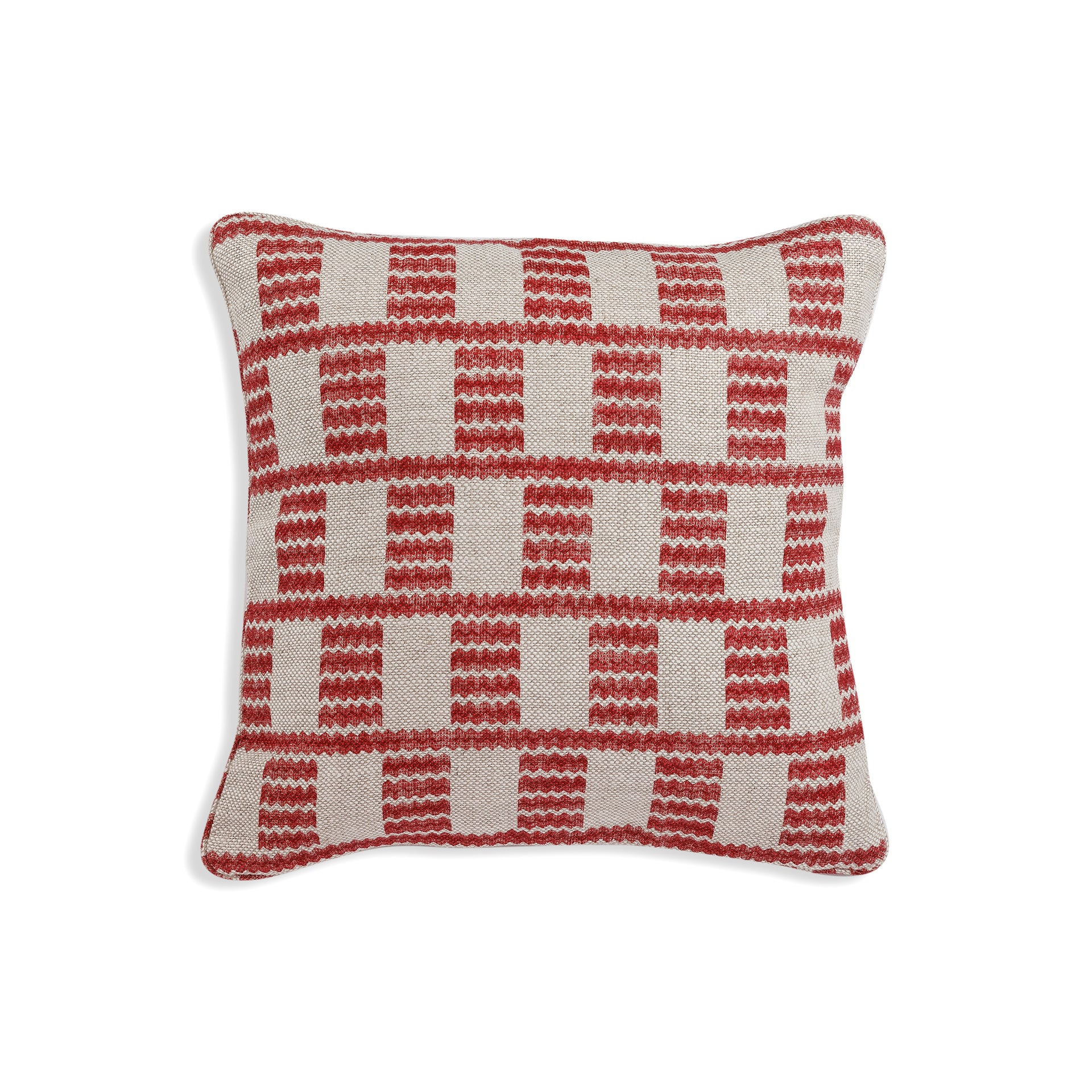 Square Cushion in Red Cove