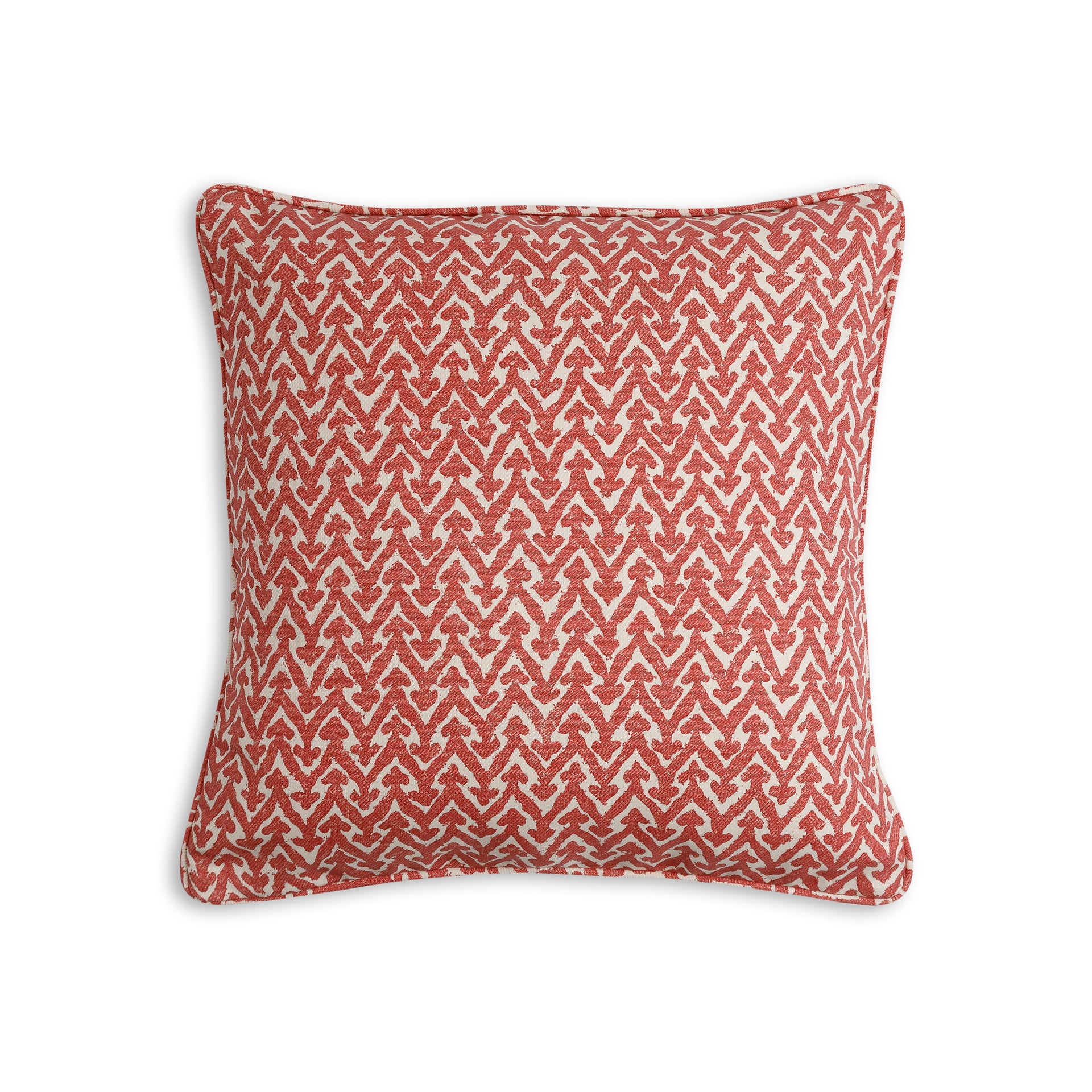 Square Outdoor Cushion in Red Rabanna