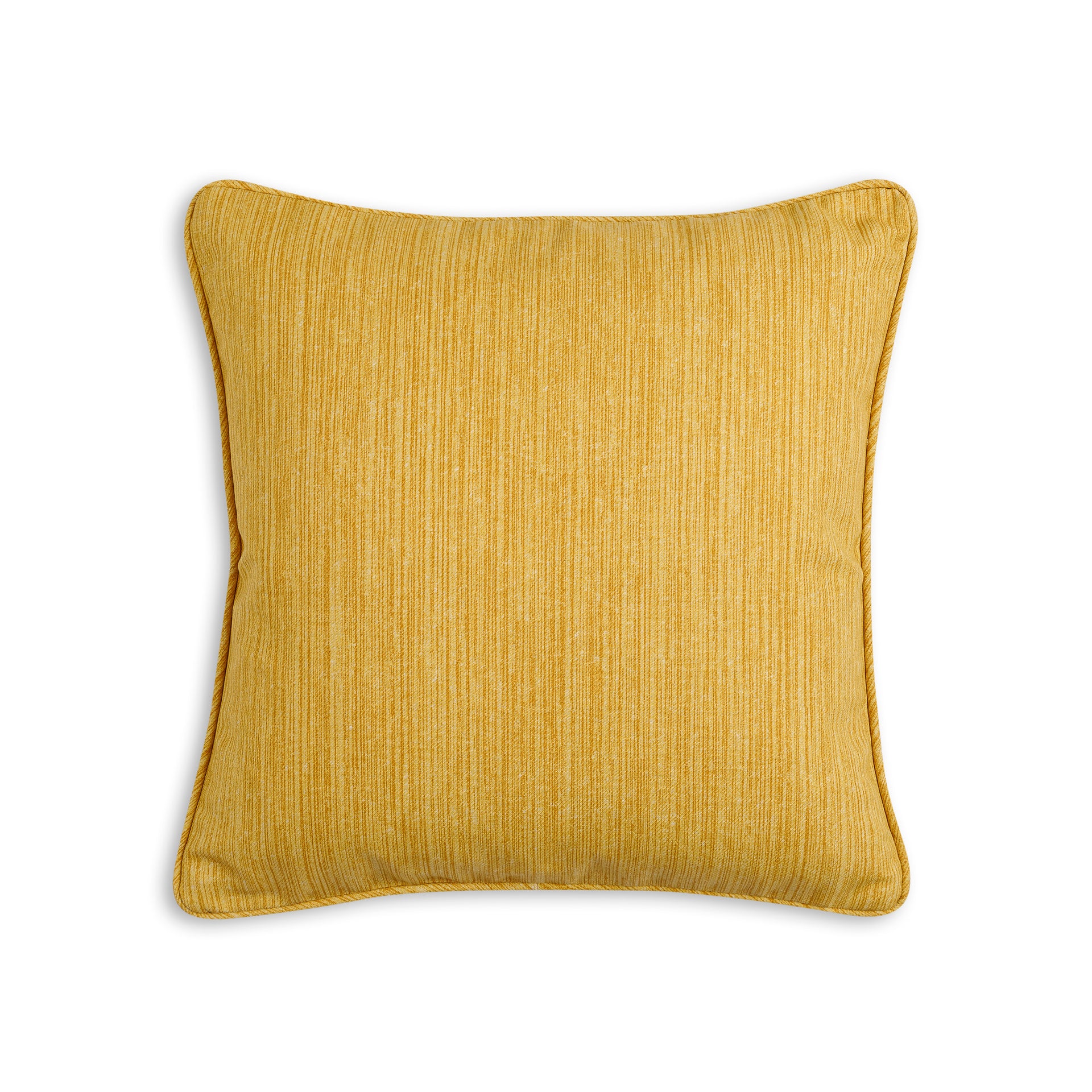 Square Outdoor Cushion in Yellow Brick Road Strié
