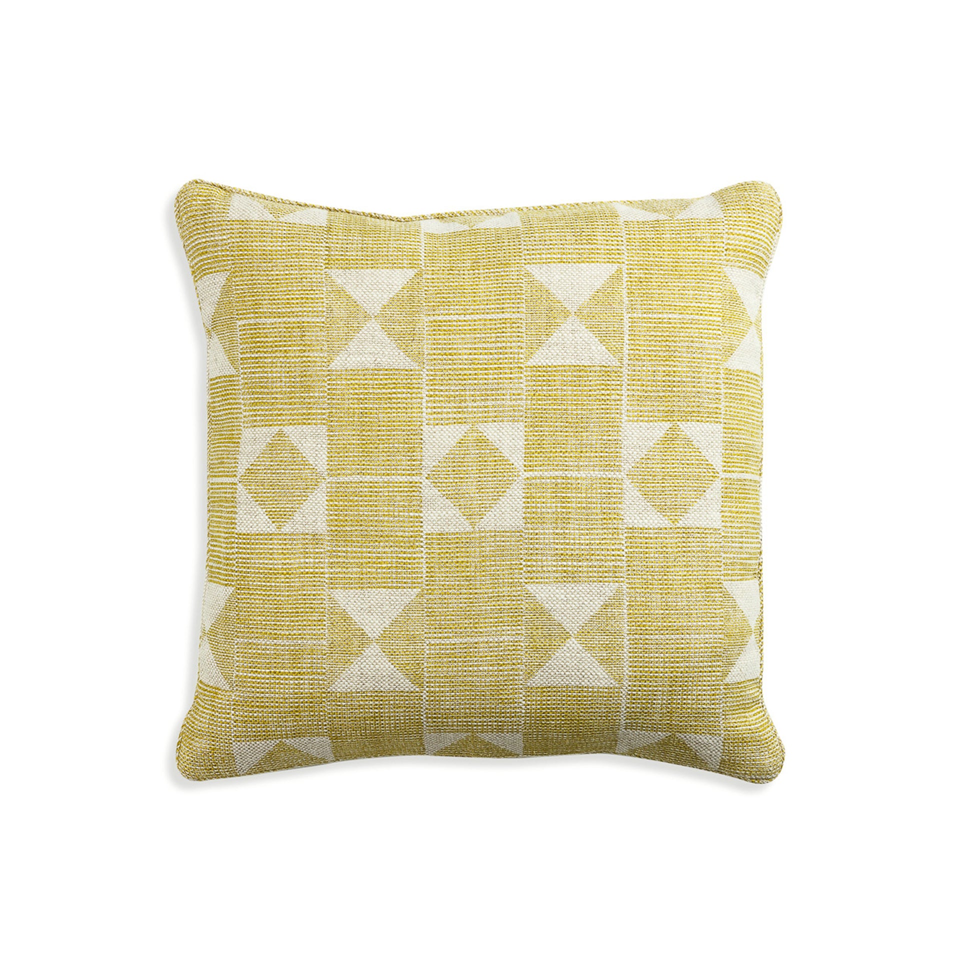 Square Cushion in Yellow Flag