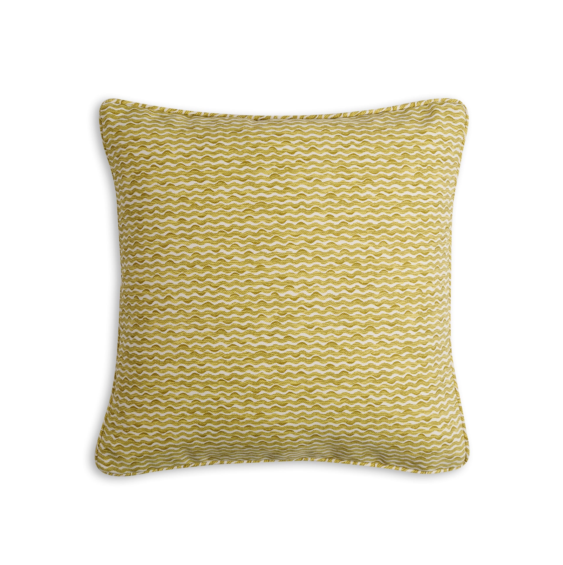 Square Outdoor Cushion in Yellow Popple