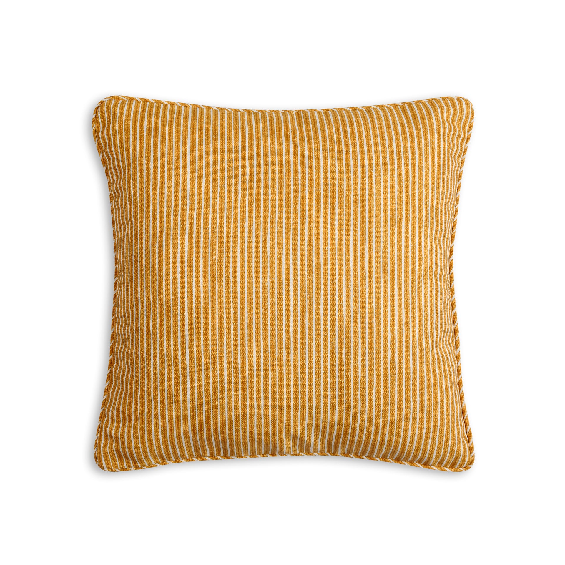 Square Outdoor Cushion in Yellow Poulton Stripe