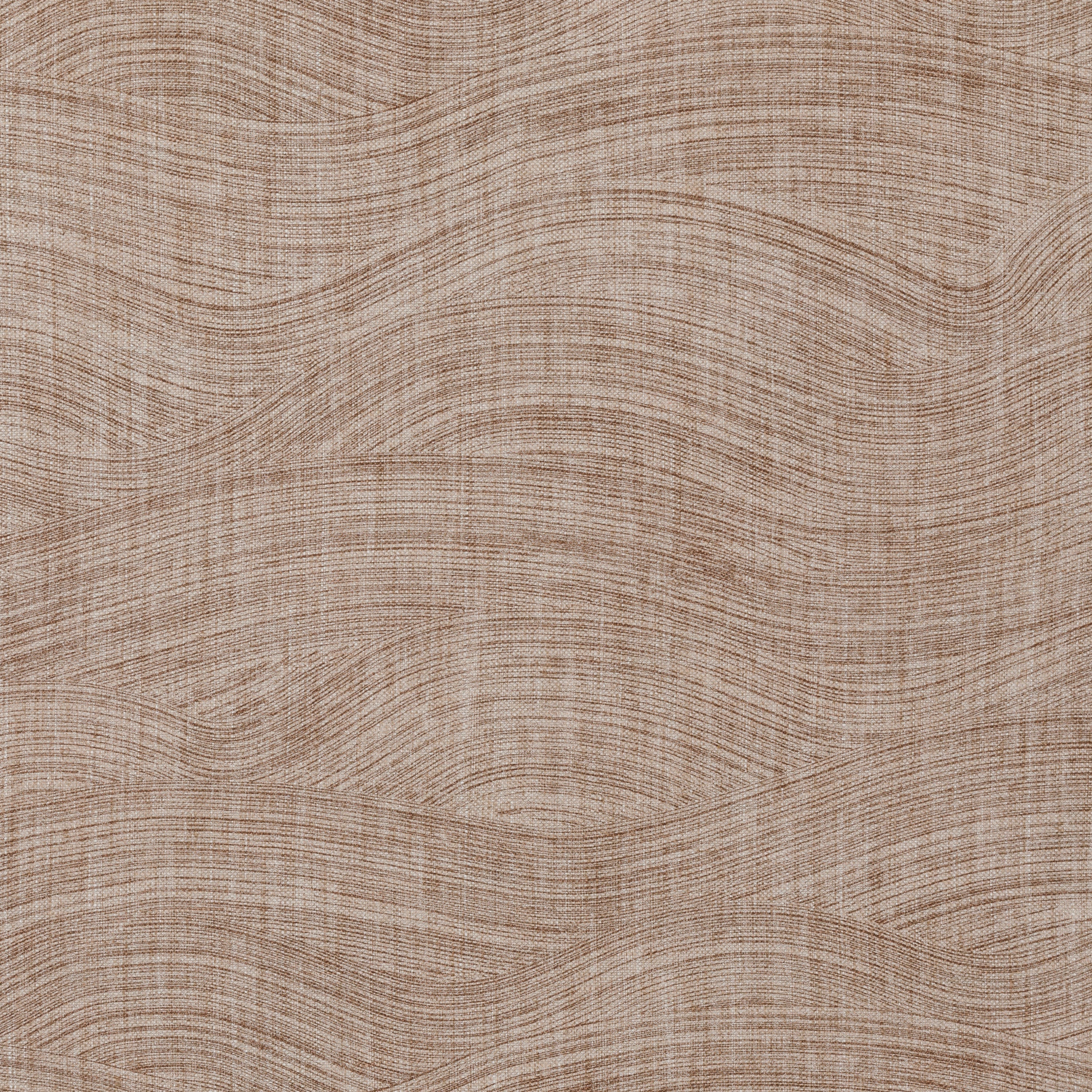 Wave Brown Linen Fabric 009 – Fermoie