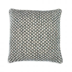 Large Square Cushion in Neutral Wicker