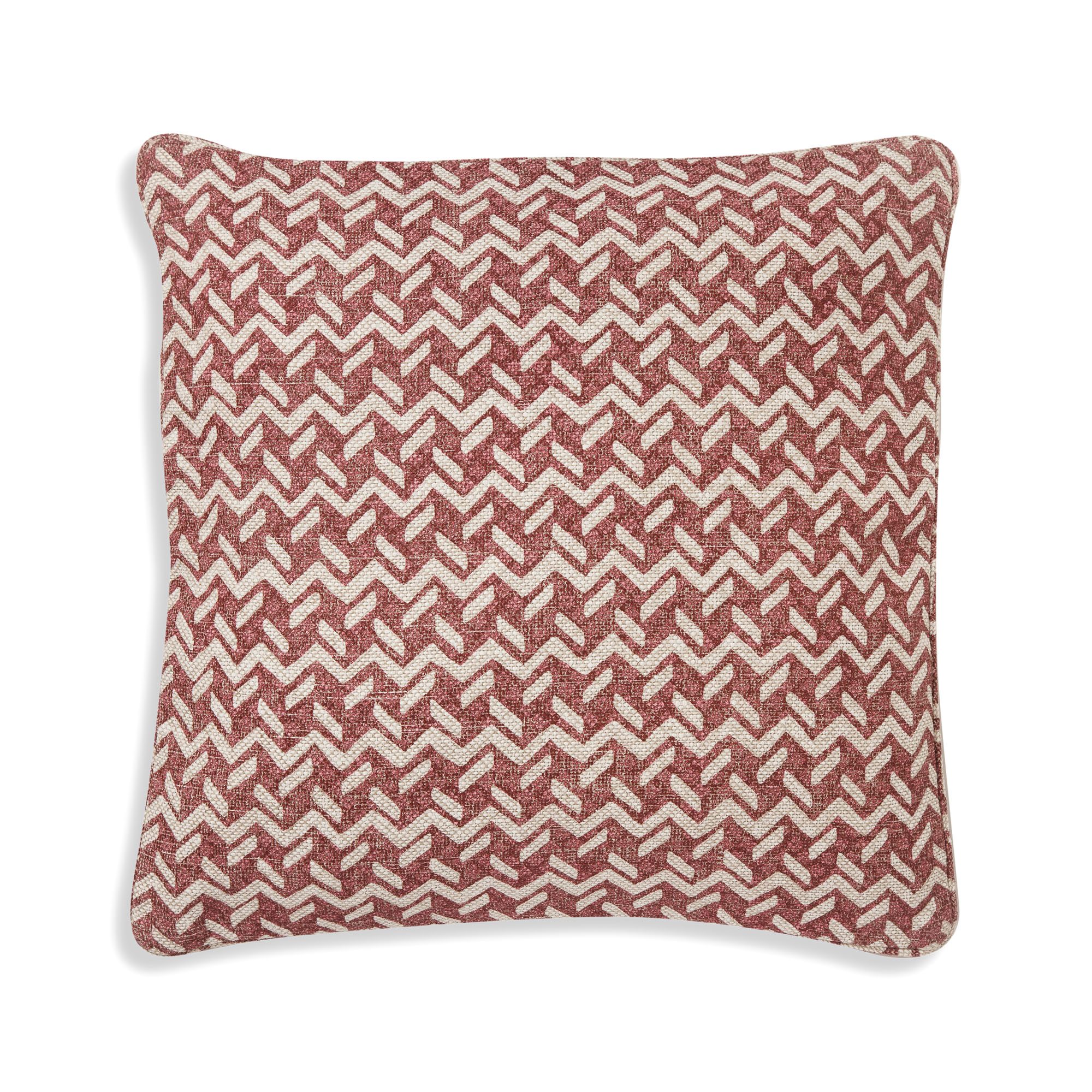 Large Square Cushion in Red Chiltern