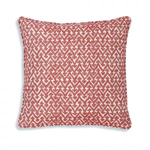 Large Square Cushion in Red Rabanna