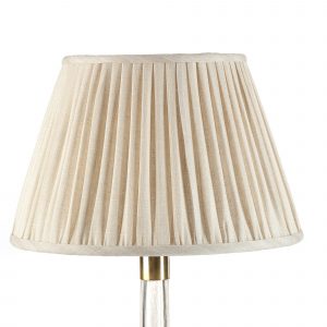 Empire Gathered Lampshade in Cream Moire 035-1