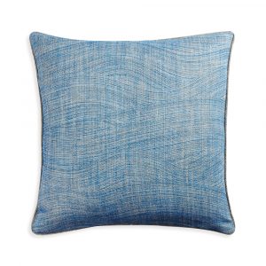 Large Square Cushion in Blue Wave