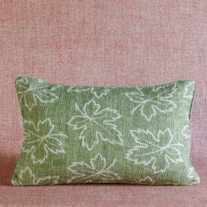 CUSHION-GREEN-MAPLE-CULO-MA007-LINEN-LARGE OBLONG