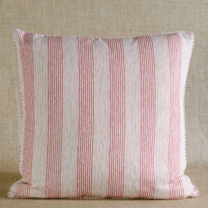 CUSHION-RED-TICKING-CULS-TI001-UNION-LARGE SQUARE