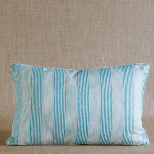 CUSHION-TEAL-TICKING-CULO-TI009-UNION-LARGE OBLONG