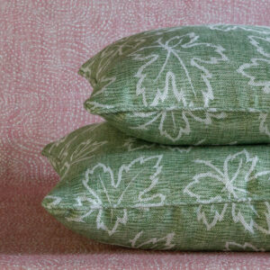CUSHIONS stack-GREEN-MAPLE-MA007-LINEN-SQUARE