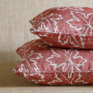 CUSHIONs stack-RED-MAPLE-MA001-LINEN-SQUARE