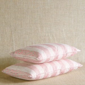 CUSHIONs stack-RED-TICKING-TI001-UNION-OBLONG