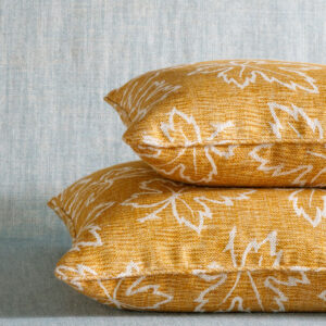 CUSHIONs stack-YELLOW-MAPLE-MA006-LINEN-SQUARE